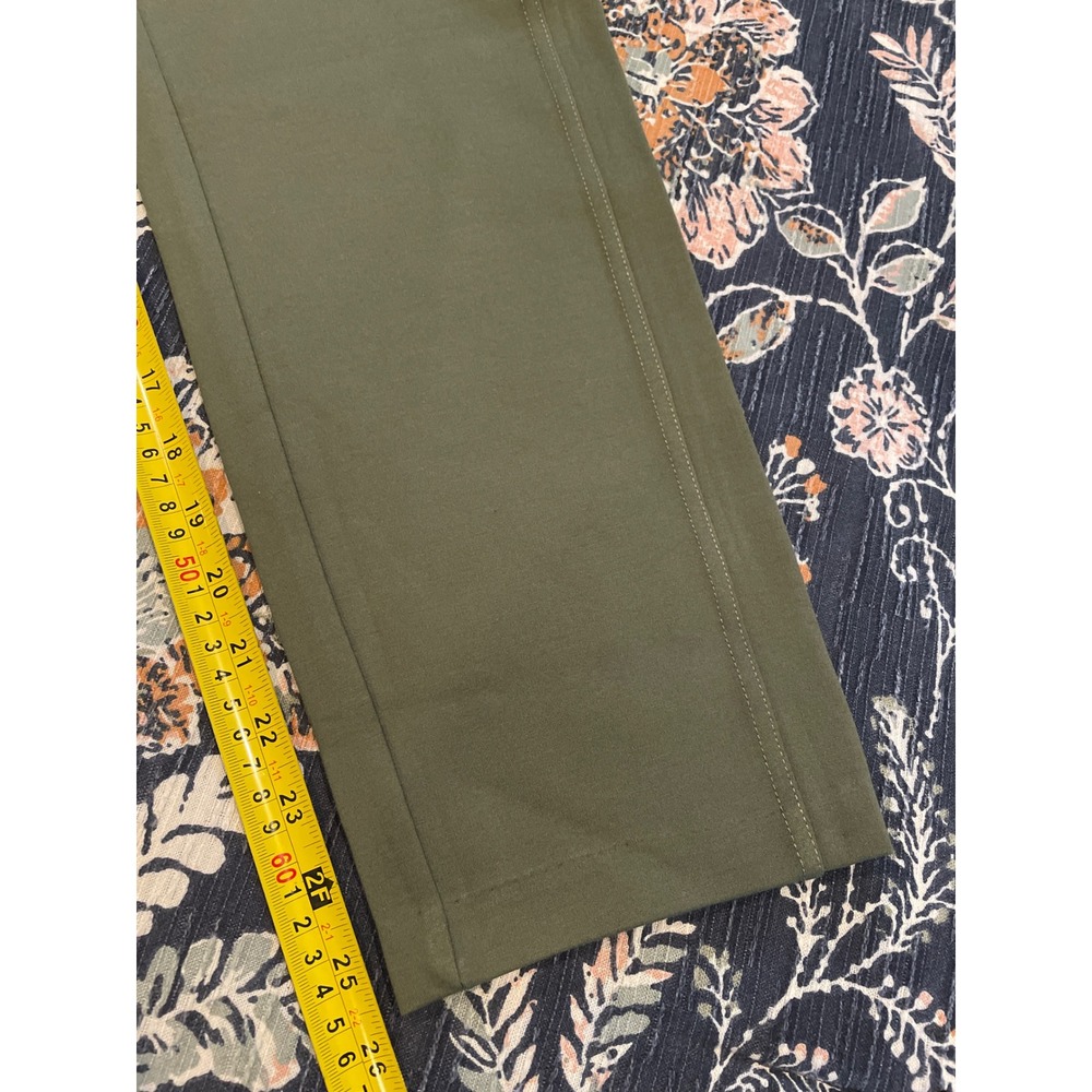 Express Ponte Pant Women Size M Olive Green High Rise Slim Tapered Leggings New - Picture 13 of 14